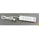 Multicontacto con USB Blanco
